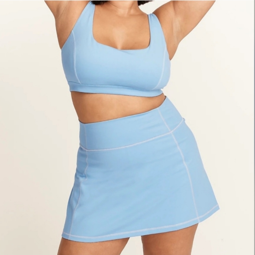 Cloudstretch Highrise Blue Tennis Skort